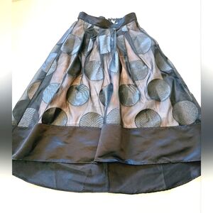 LAST CALL🍓Venus party formal Holiday skirt sheer and metallic black dots Prom